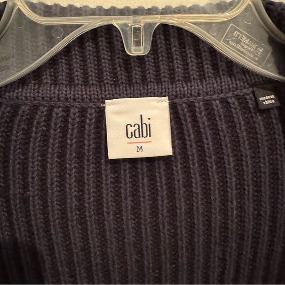 Cabi Women Size Medium Pursuit Cardigan Navy M #3523 EUC - Picture 3 of 6